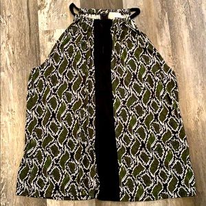 Michael Kors Peekaboo Snake Halter XL